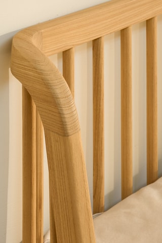 Cama em madeira de sungkai - Área de deitar 150 x 200 cm