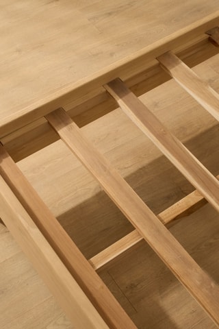 Cama em madeira de sungkai - Área de deitar 150 x 200 cm