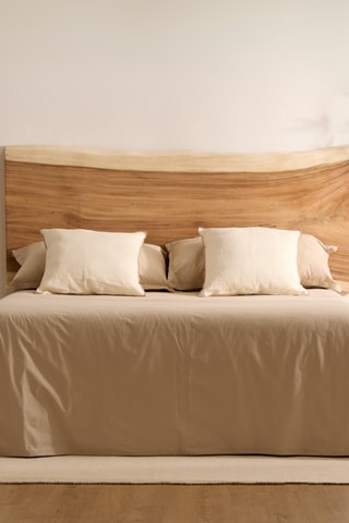 Cabeceira de cama em madeira de trembesi - 145 x 4 x 50-60 cm