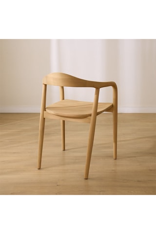 Cadeira em madeira de sungkai maciça - 54 x 77,5 x 54 cm