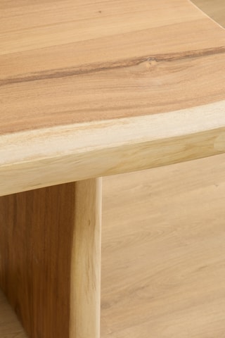 Mesa de refeição em madeira de trembesi - 220 x 90-100 x 77 cm