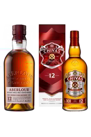 Aberlour Speyside Single Malt 12 ans et Chival Regal 12 ans - 2 x 70 cl