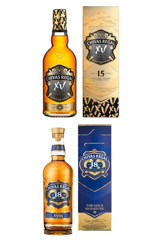 Chivas Regal 15 ans et Chivas Regal 18 ans Whisky Ecossais - 2 x 70 cl
