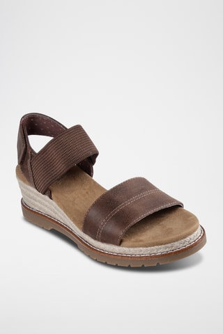 Sandales à talons compensées Desert Chill - Marron