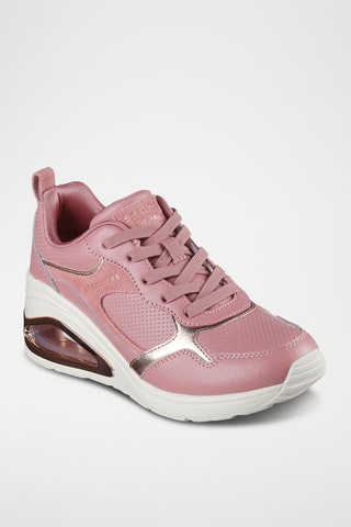 Baskets compensées en cuir Starlet - Rose