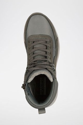 Baskets montantes en cuir - Gris