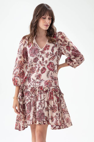 Robe volantée - Rose