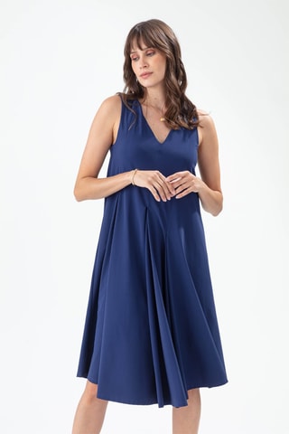 Robe trapèze - Bleu
