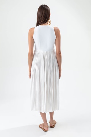 Robe midi - Blanc