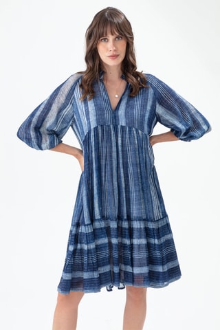 Robe trapèze - Bleu