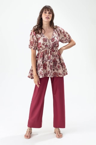 Pantalon palazzo - Rouge