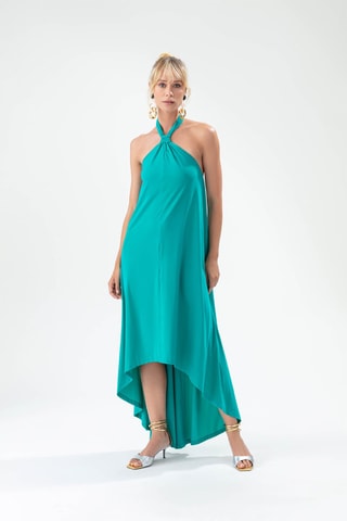 Robe asymétrique - Bleu