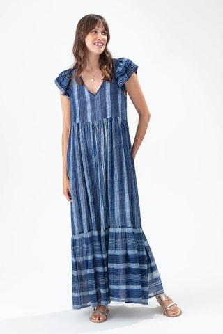 Robe longue - Bleu