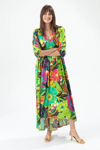 Robe longue - Vert