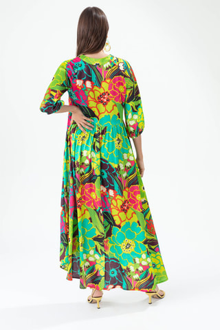 Robe longue - Vert