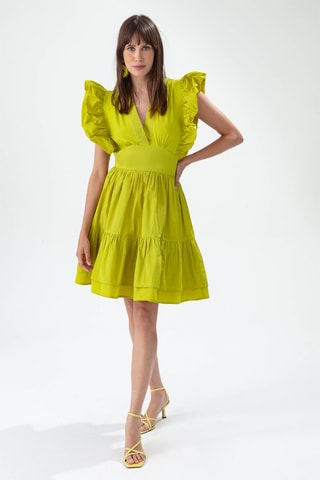 Robe volantée - Vert
