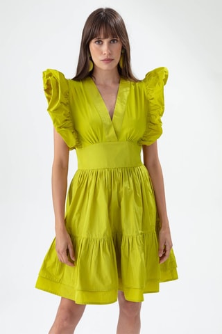 Robe volantée - Vert