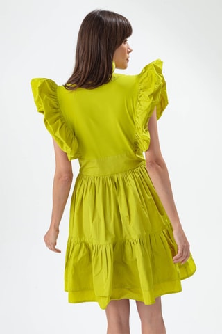 Robe volantée - Vert