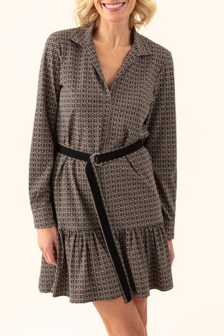 Robe Vicky - Noir et beige