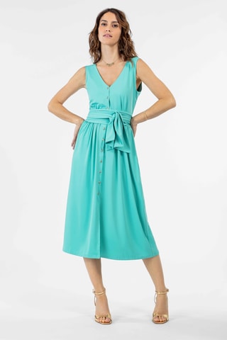 Robe trapèze Cécilia - Bleu