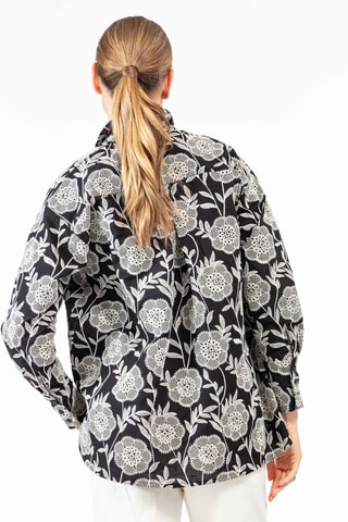 Blouse - Beige et noir