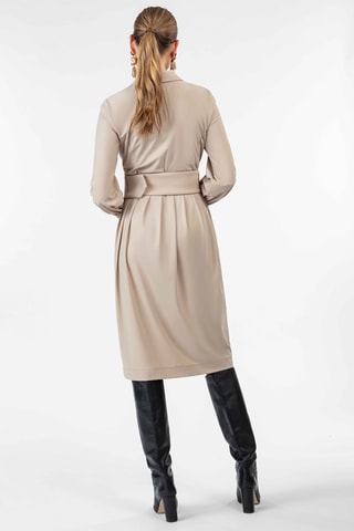 Robe portefeuille - Beige