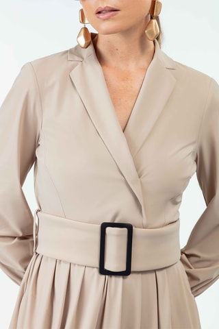 Robe portefeuille - Beige