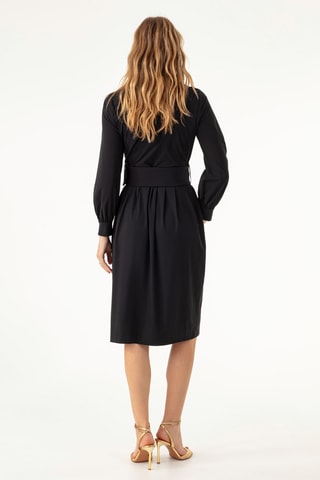 Robe portefeuille - Noir