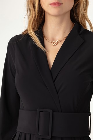 Robe portefeuille - Noir