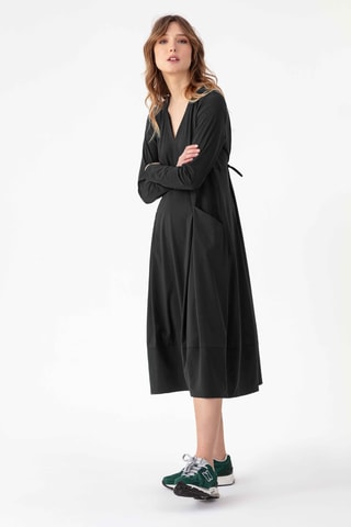 Robe portefeuille - Noir