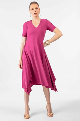 Robe asymétrique Leanne - Fuchsia