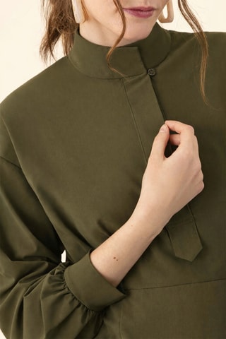 Robe chemise - Kaki