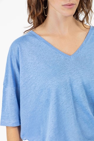 T-shirt en lin Lazare - Bleu