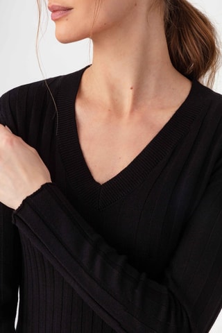 Robe en laine - Noir