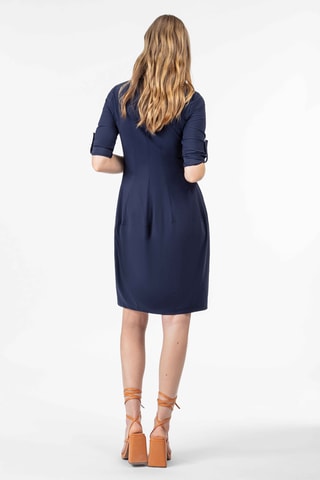 Robe trapèze - Bleu marine