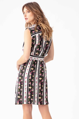 Robe portefeuille sans manches - Multicolore