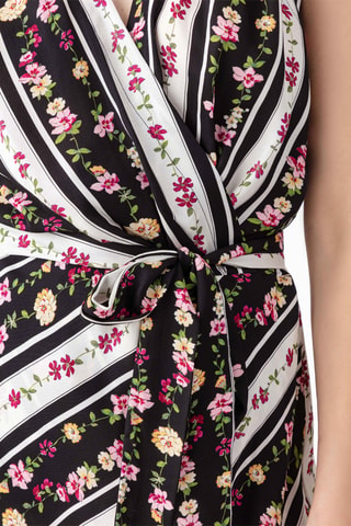 Robe portefeuille sans manches - Multicolore