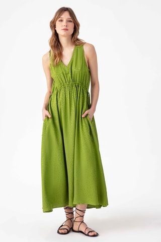 Robe longue sans manches - Vert