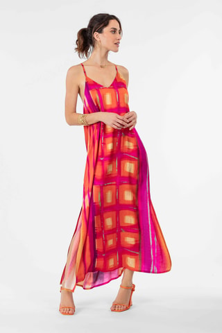 Robe longue sans manches Nayla - Orange