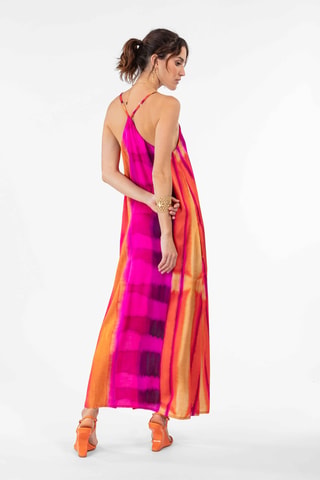 Robe longue sans manches Nayla - Orange