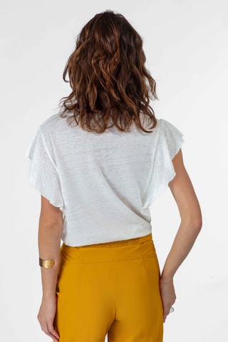T-shirt en lin Veda - Blanc