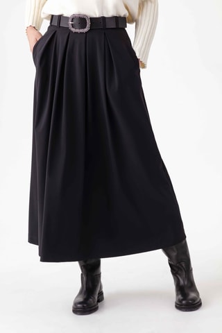Jupe longue taille haute - Noir