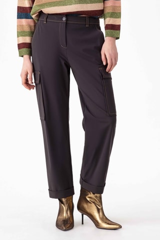 Pantalon cargo - Marron et beige