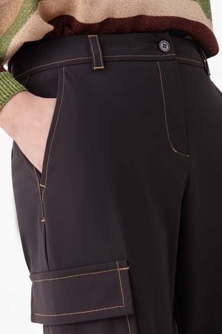Pantalon cargo - Marron et beige