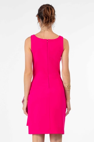 Robe portefeuille sans manches Candice - Fuchsia