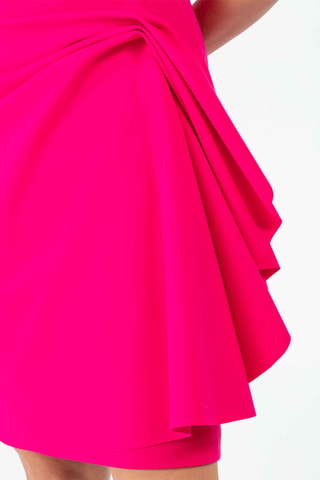 Robe portefeuille sans manches Candice - Fuchsia