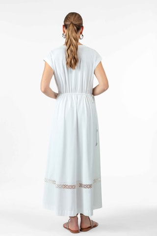 Robe longue sans manches Ophélie - Blanc