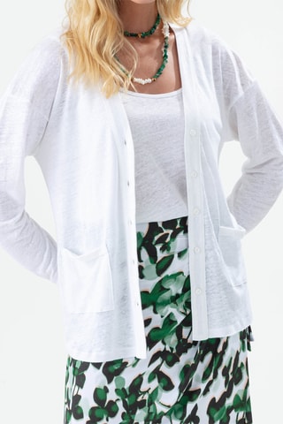 Gilet en lin - Blanc
