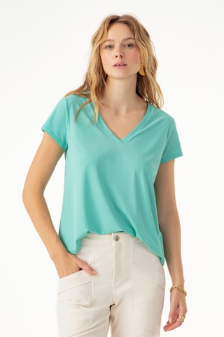 T-shirt Linda - Turquoise