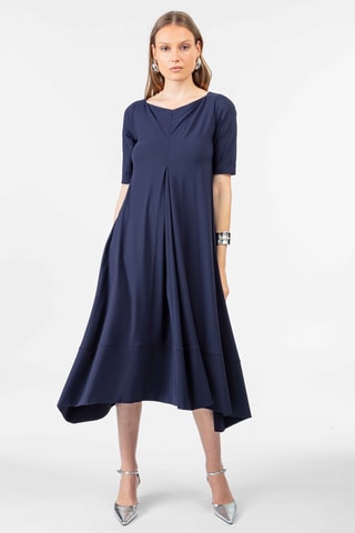 Robe trapèze - Bleu marine